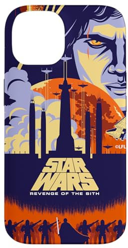 iPhone 14 Star Wars Revenge of the Sith Illustrated Movie Poster Case