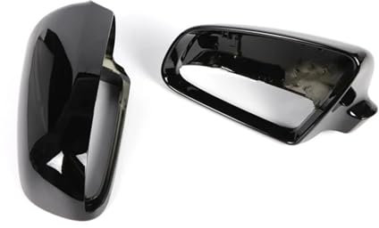 Spiegelkappen Für A3 S3 8P 2005-2008 A4 S4 B6 B7 8E 8H A6 S6 C6 4F Rückspiegel Seitenspiegel Abdeckkappe Kohlefasermuster Schwarz Rückspiegelkapp(1 pair black)