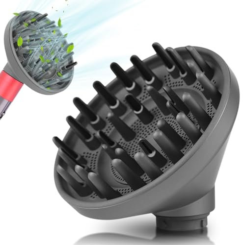 Diffuser Nozzle for Dyson for Airwrap Styler Attachments, Diffuser and Adapter for Dyson Airwrap Styler HS01 HS03 HS05, Convertible for Dyson Airwrap Styler into Hair Dryer.