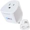 US to UK Plug Adapter by Ropa & Lace (1 Pack) - Essential USA to UK Plug Adapter, Canada to UK Travel Plug, Versatile Type A Plug Adapter, Perfect for American to UK Connections
