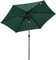azorex Sombrilla Parasol Reclinable para Jardín Patio Terraza Playa Piscina con Manivela Protector UV Φ2.7x2.35m Aluminio (Verde)
