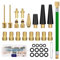 LOBVABA 32 Pièces Adaptateur de Pompe à Vélo, Embout Pompe Velo DV SV AV, Embout Gonflage Velo pour Pompe à Vélo et Compresseurs Pompes, Accessoires Velo