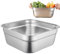 Cndiyald Stainless Steel Tub Dish Tub Stainless Steel Wash Tub 12'' Stable Flat Bottom Vegetable Washing Basket with Smooth Wide Edge Washing Up Bowl Dish Pan for Kitchen