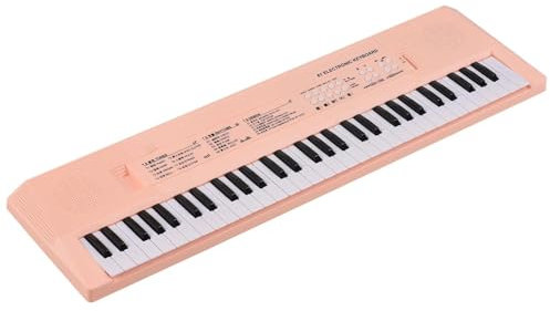 Electronic Keyboard 61 Key Electronic Keyboard Piano Musical Instrument With Music Piano Keyboard 6 Demonstration Song(Pink)
