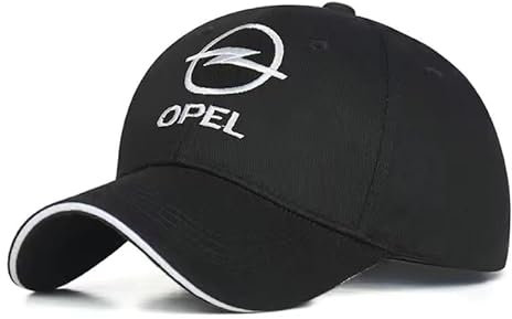 JIAAM Auto Basecap für Opel Corsa E 5-Door 2014-2019, Baseballkappe mit Auto Emblem Baumwolle Breathable Sonnenmütze für Herren und Damen Baseball Cap Unisex Outdoor Sport Cap Accessoires,A