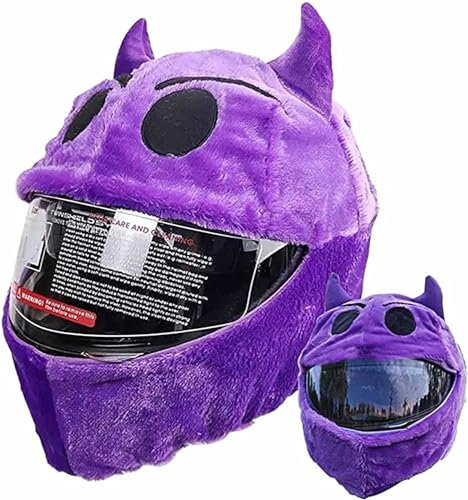 HQSADOEEU Housse De Casque De Moto avec Chapeau De Noël, Housse De Protection Personnalisée for Casque De Moto, Protection for Casque De Moto Mignon avec Dessin Animé, for Casque Intégral De Moto(16)
