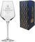 Personalised Engraved Novelty Christmas 390ml Crystal Wine Glass with Merry Christmas Tree Design, Customise with Any Name or Message, Gift Box Included, Laser Engraved