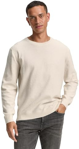 Tom Tailor Herren 1047570 Strickpullover aus Bio-Baumwolle (1er Pack)