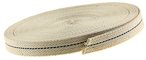 3m Flachdocht Dochtband Lampendocht Litzendoch Laternendoch Petroleumlampe, Größe:12mm