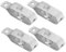 Toyvian 4 Stück Kabelspanner Für Gewächshäuser Schwer Draht Verschluss Binden Zaun Ersatzspanner Praktischer Kabelspanner Kreativer Seilspanner Silver A3 Stahl