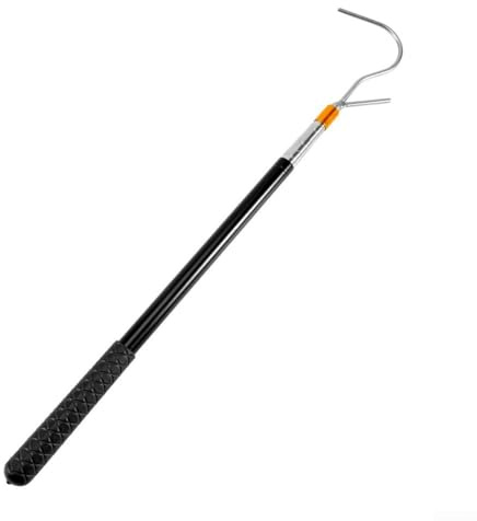 Fensterstangenöffner mit Haken, verstellbare Teleskopstange für Dachfenster, Markise, verlängerte Länge 53,5–160 cm, Edelstahlkonstruktion