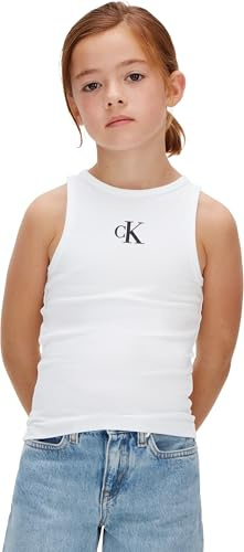 Calvin Klein Mädchen Ck Logo Tank Top Lvcksjb10g Tanktop