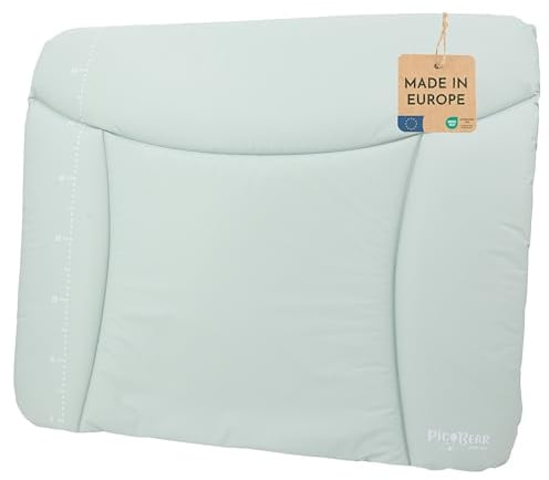 pic Bear Wickelauflage - hochwertige OEKO-TEX Wickeltischauflage - pflegeleichte Wickelunterlage - Auflage Wickelkommode - 85 x 72 cm - Mint
