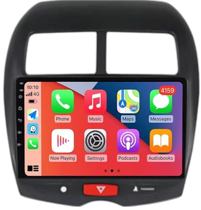 2 DIN Radio para Mitsubishi ASX 1 2010-2016 9 Inches Android 15 Android Auto FM Am Bluetooth USB para, 8 Core 6G+128G