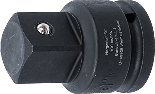 BGS 195 | Kraft-Steckschlüssel-Adapter | Innenvierkant 20 mm (3/4) - Außenvierkant 25 mm (1) | Reduzierstück, Reduzierung | Schlagschrauber