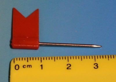 Telliswelt Stecknadeln Fahne Fähnchen Pinnwandnadeln Makiernadeln Kartennadel Pinnwand 31 mm 50 Stück 31 mm 50 Stück orange