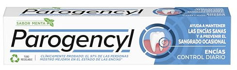 Parogencyl Control Pasta dentífrica Encías Control Diario Menta, Ayuda a mantener las encías sanas y a prevenir el sangrado ocasional, Con Zinc, Flúor y Vitamina E, Dental, Eficacia Clínicamente Probada 125 ml