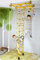 NiroSport Espalier de Gymnastique M1 Espalier Suédois, Barres murales, Cadre d'escalade avec Barre de Traction Anneaux de Gymnastique Corde échelle de Corde trapèze