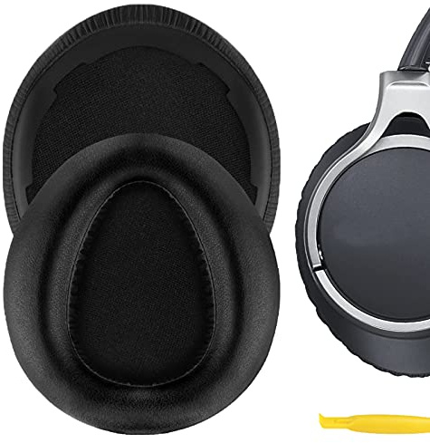 Geekria Replacement Ear Pads for MDR-10RBT, MDR-10RNC, MDR-10R Headphones Ear Cushions, Repair Parts with Video Guide (Black)