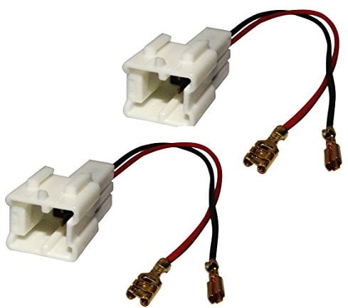 AERZETIX -C10867-2x Connecteur adaptateur de haut-parleur - Compatible avec Dacia Dokker Logan 2 Lodgy Sandero 2 Renault Captur 2012+, Nissan Note Qashqai 2007+, Renault Megane 3 Clio 4 Twingo 3 Wind