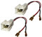 AERZETIX -C10867-2x Connecteur adaptateur de haut-parleur - Compatible avec Dacia Dokker Logan 2 Lodgy Sandero 2 Renault Captur 2012+, Nissan Note Qashqai 2007+, Renault Megane 3 Clio 4 Twingo 3 Wind