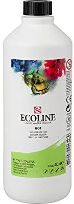 Ecoline Flüssige Aquarellfarbe Flasche 490 ml Hellgrün 601 (11726010)