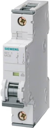 Siemens 5SY7 Miniaturüberlastschalter Typ B, Pol 1-polig 10A 400V ac, Abschaltvermögen 15 kA SENTRON