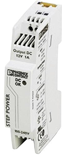 Phoenix Contact STEP-PS/1AC/12DC/1 -Phasen Getaktet DIN-Schienen Netzteil 12W, 85 → 264V ac, 12V dc / 1A