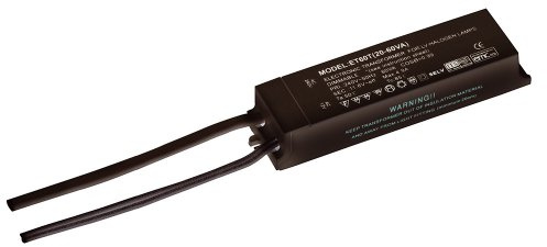Saxby Black 12V Low Voltage 20W-60W Dimmable Transformer