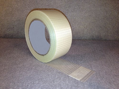 Globe Packaging 12 Rolls Of STRONG CROSSWEAVE REINFORCED TAPE 50mm x 50M