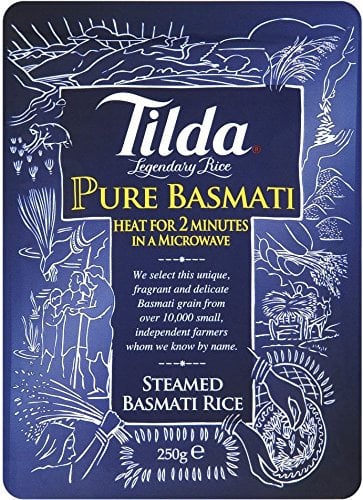 6 X Tilda Pure Steamed Basmati Rice 250g (6 PACK BUNDLE)