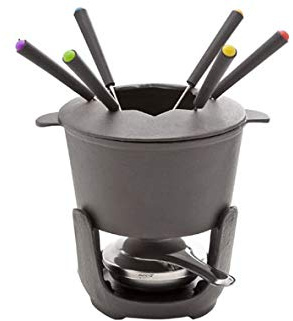 COSY TRENDY 3035150 Fondue-Set 10 teilig für 6 Personen Aluminium