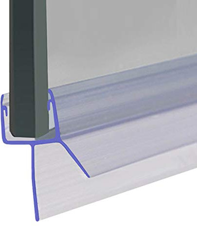 Shower Seal for Screens, Doors or Panels | Fits 8, 9 or 10mm Glass | Straight Fin Shape | Seals Gaps of Up to 12mm | 80cm, 90cm, 140cm or 2m Long | SEAL010 (80cm)
