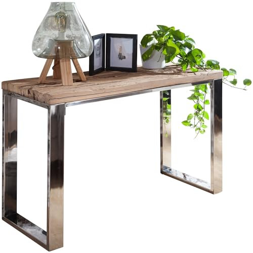 Wohnling Konsolentisch 115x46x76 cm Akazie Massivholz Natur