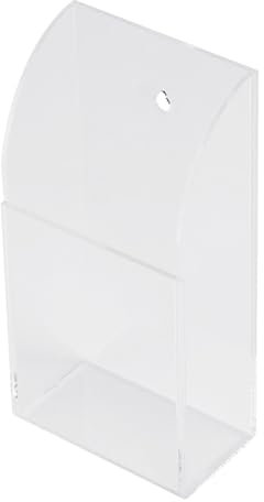 FTVOGUE Porta Telecomando Custodia, Supporto da Parete in Acrilico Trasparente Porta Telecomando di Storage Box per l' Aria condizionata, Stereo, Telecomando TV (1 caso)