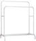 Perchero burro doble de metal con barras para colgar ropa y base inferior para zapatos o cajas | Estructura resistente, diseño compacto y moderno | Ideal para dormitorio, vestidor o lavandería