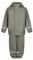Color Kids Unisex Kinder Rain Set Solid Pu Regenjacke, Vetiver, 86 cm