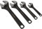 Sealey AK9567 4pc Adjustable Wrench Set, Black