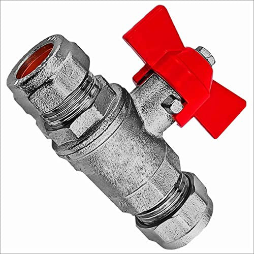 Klemmringverschraubung für Kupferrohr | ∅ 15-28 mm | Kugelhahn Flügelgriff >>> Rohraußendurchmesser 22mm