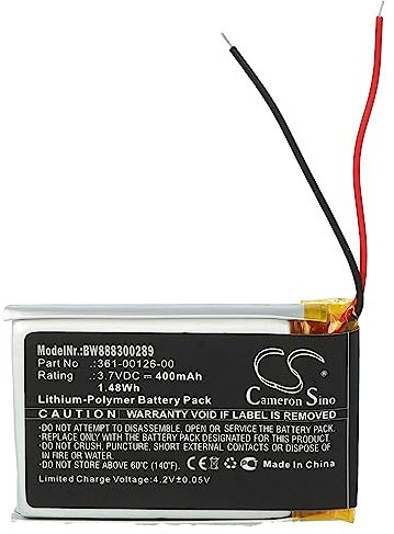 vhbw Akku kompatibel mit Garmin Tactix Delta Smartwatch Uhr Fitnessarmband (400mAh, 3,7V, Li-Polymer) + Werkzeug-Set