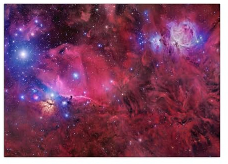 Displate Offiziell NASA MetallPoster Magnetische Befestigung Inklusive Lizenziert Bilder Hochwertiges Poster Constellation of Orion Poster 67.5 cm x 48 cm