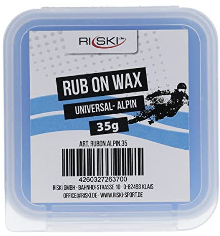 RiSki Rub On Ski Wax - Aufreibwax für Alpinski - universal 35g