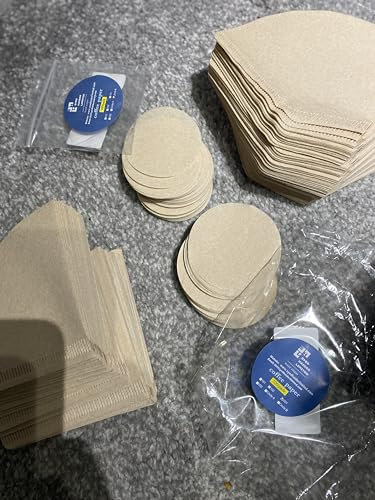 Lot de 100 filtres à café de qualité supérieure (marron, 102)