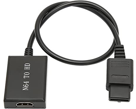 N64 zu HDMI Konverter Adapter, 720P 1080P Unterstützung 16:9 4:3 Konvertierung Spielekonsole zu HDTV Adapter HDMI Link Kabel für N64 SNES NGC SFC, Plug and Play