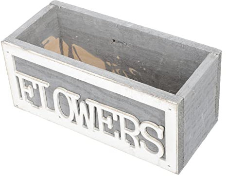 Yardwe Adornos De Maceta Caja De Madera Maceta Vintage Hogar De Madera para Decoración De Jardín y Sala De Estar Exquisita