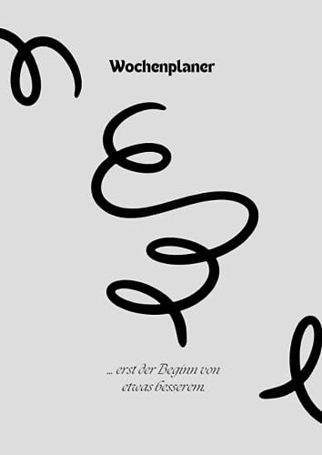 Wochenplaner Block (50 Blatt) - Ohne festes Datum - Schreibtischunterlage mit ToDo Liste - Wochen Planer Wochenkalender aus Papier - Weekly Planner Undatiert - Terminplaner - Wochenplan