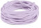 LEREATI Faux Leather Cord for Jewellery Making, 3mm Suede Cord Flat Leather String, 5m Leather Thong Cord Beading Thread for Necklace, Bracelet, Pendants, Dream Catcher, DIY Crafts (Beige Purple)