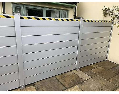 Garagentor dichtung hochwasserschutz barriere 1,6m hoch Garten Hof Terrassentüren Hochwassersperre Aluminiumschild, Garagentor Wiederverwendbar Hochwasserschutzbarrieren Wasserstopper Abnehmbar, Komme