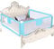 Bettgitter, Bettschutzgitter für Kinder, Höhenverstellbares Baby Bettgitter Rausfallschutz, Bettschutzgitter für Kinder & Elternbetten-1,5 m – blau