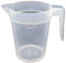 éco gobelets - Pichet Réutilisable, Économique, Recyclable - Verre Plastique Rigide Polypropylène sans BPA - Passe au Lave-Vaisselle - Transparent - 1L x10